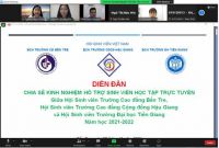 Hoạt động cụm hỗ trợ sinh viên học tập trực tuyến